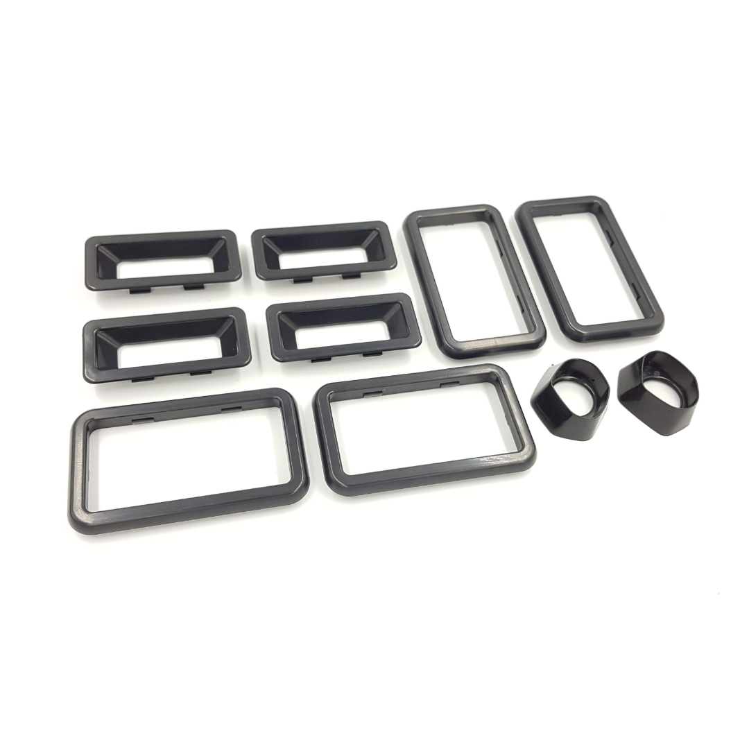 Black Accessory Kit for Holden Commodore - Door Handle, Door Lock & Armrest Surrounds